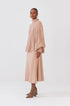 Poncho Em Tricot Ondulado Champagne